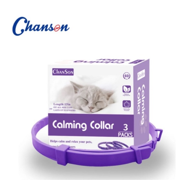 Cat Calming Collar Anxiety Aggression Relief Stress Pheromones - Picture 1 of 1